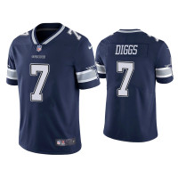 Men Dallas Cowboys #7 Trevon Diggs Vapor Limited Navy Jersey