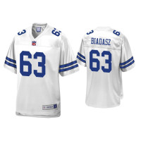 Men Dallas Cowboys #63 Tyler Biadasz White Pro Line Jersey