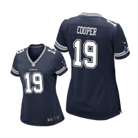 Women Dallas Cowboys #19 Navy Amari Cooper Nike Game Jersey