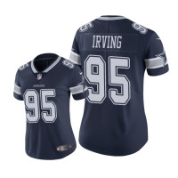 Women Dallas Cowboys #95 Navy David Irving Nike Game Jersey