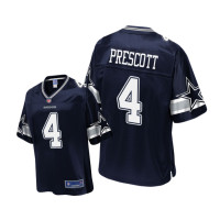 Youth Dallas Cowboys #4 Navy Dak Prescott Pro Line Jersey