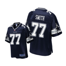 Youth Dallas Cowboys #77 Navy Tyron Smith Pro Line Jersey