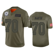 Men Dallas Cowboys #70 Zack Martin Camo 2019 Salute to Service Limited Jersey