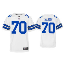 Youth Dallas Cowboys #70 Zack Martin White Game Jersey