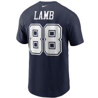 CeeDee Lamb Dallas Cowboys Nike Name & Number T-Shirt - Navy