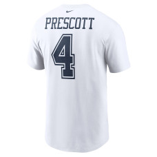 Dak Prescott Dallas Cowboys Nike Name & Number T-Shirt - White