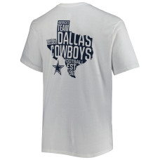 Dallas Cowboys Fanatics Branded Big & Tall Hometown Collection Hot Shot T-Shirt - White