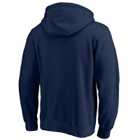 Dallas Cowboys Fanatics Branded Logo Team Lockup Fitted Pullover Hoodie - Navy