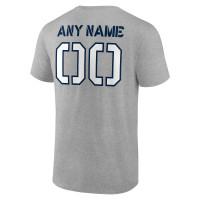 Dallas Cowboys Fanatics Branded Personalized Name & Number Evanston Stencil T-Shirt - Heather Gray