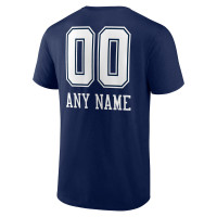 Dallas Cowboys Fanatics Branded Personalized Name & Number Team Wordmark T-Shirt - Navy