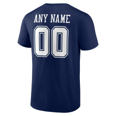 Dallas Cowboys Fanatics Branded Team Authentic Personalized Name & Number T-Shirt - Navy