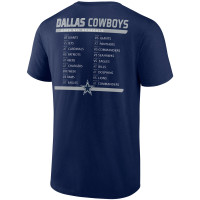 Dallas Cowboys Fanatics Branded Two-Pack 2023 Schedule T-Shirt Combo Set - Navy/White