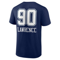 DeMarcus Lawrence Dallas Cowboys Fanatics Branded Wordmark Player Name & Number T-Shirt - Navy