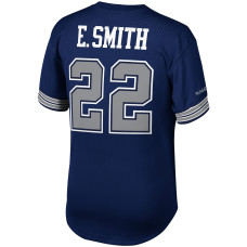 Emmitt Smith Dallas Cowboys Mitchell & Ness Retired Player Name & Number Mesh Top - Navy