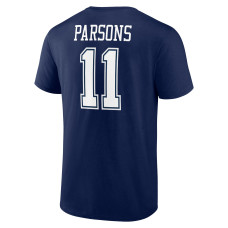 Micah Parsons Dallas Cowboys Fanatics Branded Player Icon Name & Number T-Shirt - Navy