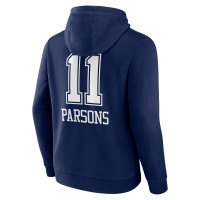 Micah Parsons Dallas Cowboys Fanatics Branded Team Wordmark Pullover Hoodie - Navy