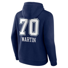 Zack Martin Dallas Cowboys Fanatics Branded Wordmark Player Name & Number Pullover Hoodie - Navy