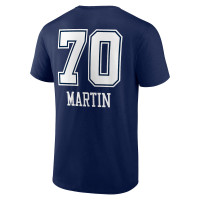 Zack Martin Dallas Cowboys Fanatics Branded Wordmark Player Name & Number T-Shirt - Navy